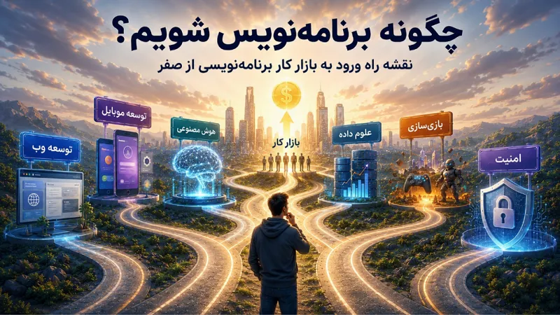 چگونه برنامه‌نویس شویم؟ نقشه راه ورود به بازار کار برنامه‌نویسی از صفر